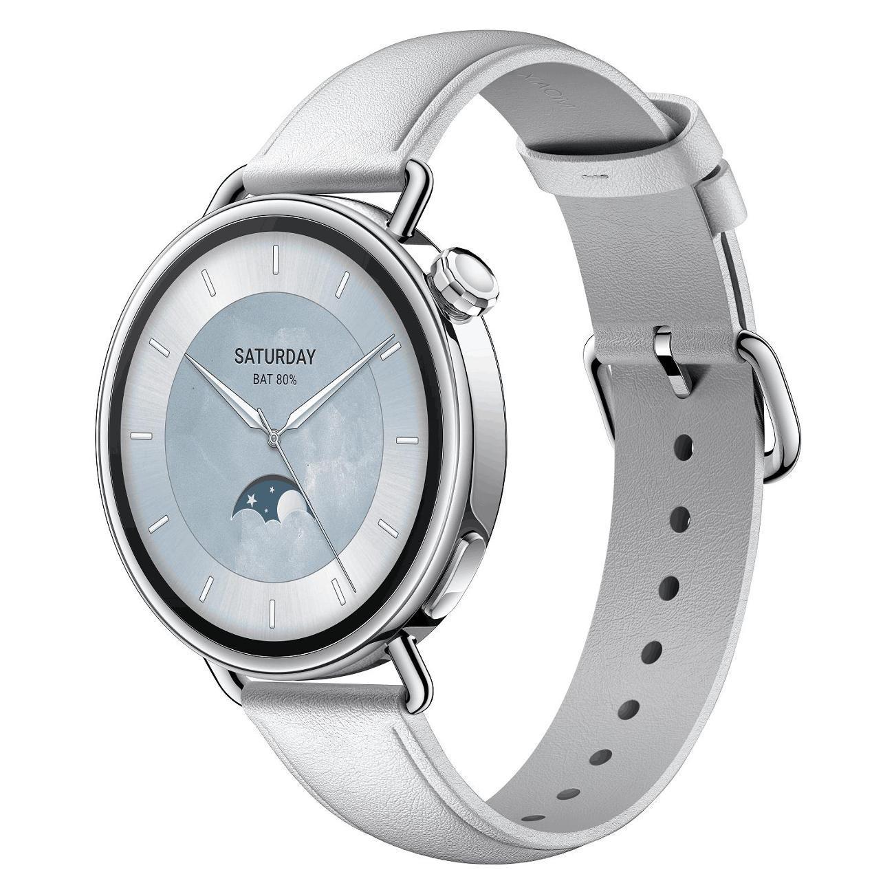 Восстановленные смарт-часы Xiaomi Watch S4 41мм Leather Strap White, отличный