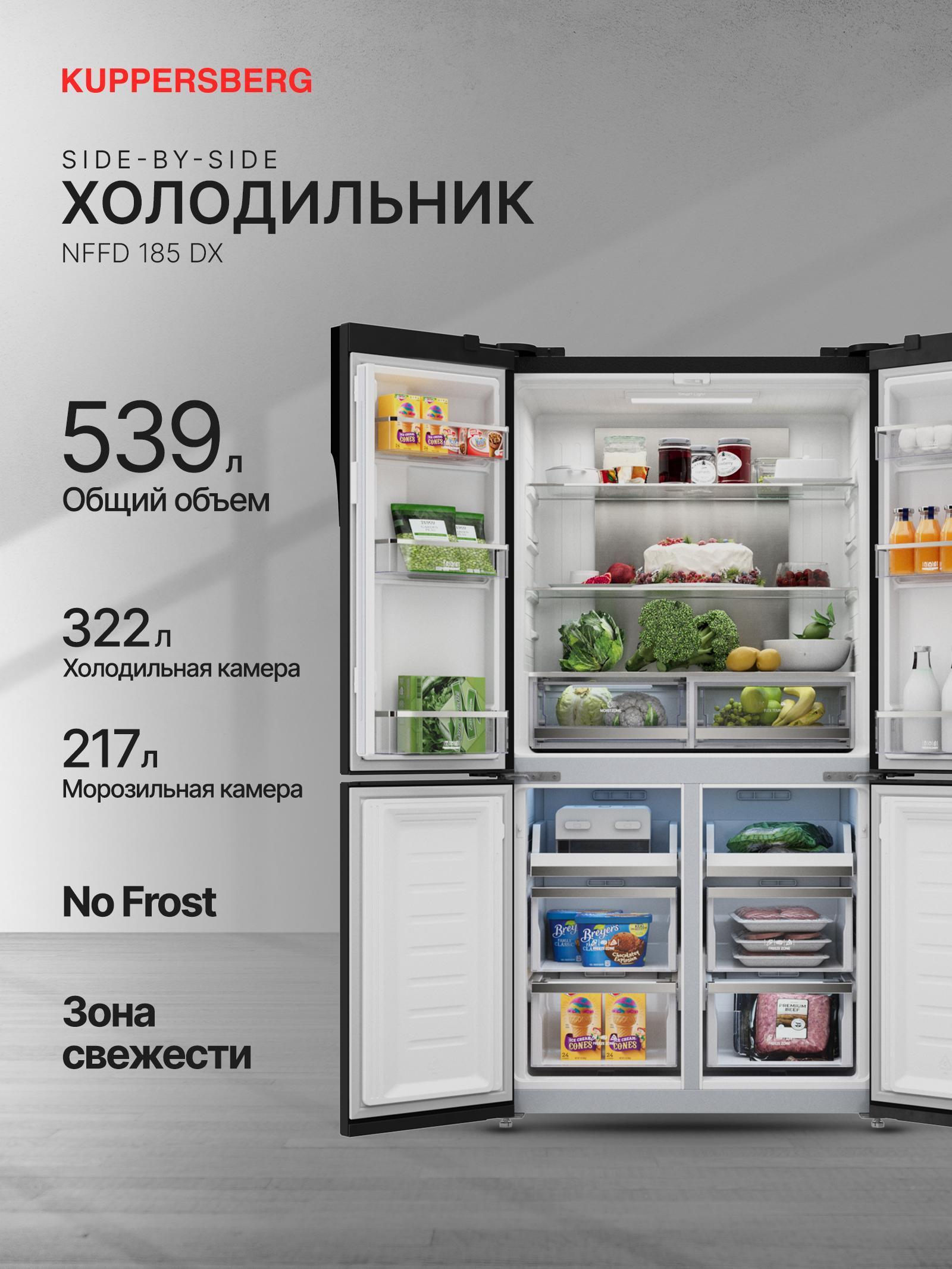 Изображение товара Холодильник Kuppersberg NFFD 185 DX Изображение товара Холодильник Kuppersberg NFFD 185 DX