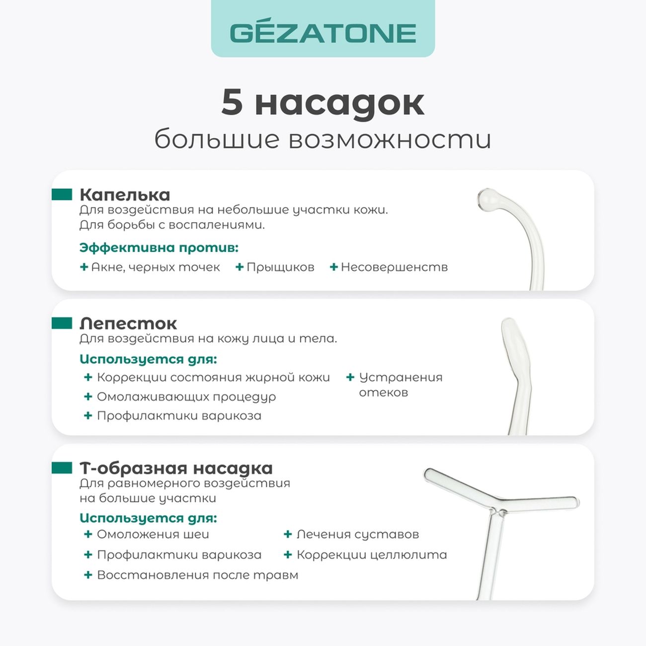 Дарсонваль Gezatone BP-7000 бирюзовый