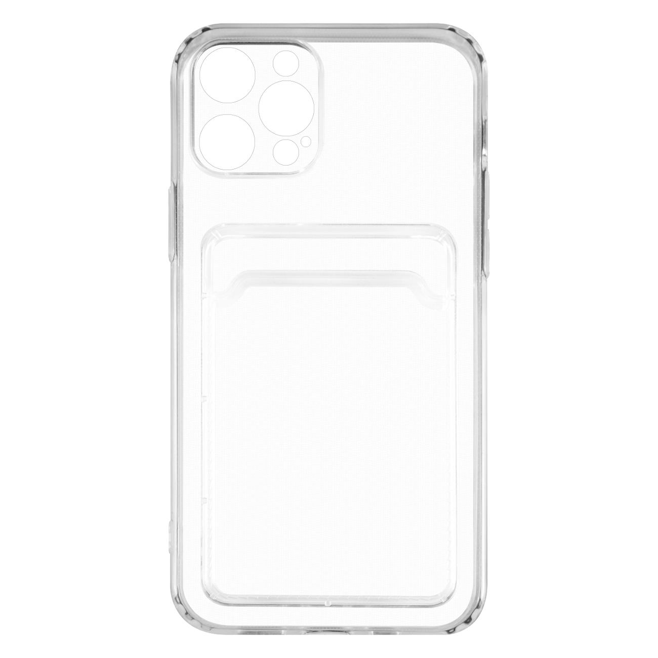 Изображение товара Чехол Red Line для iPhone 12 Pro, с кардхолдером, прозрачный