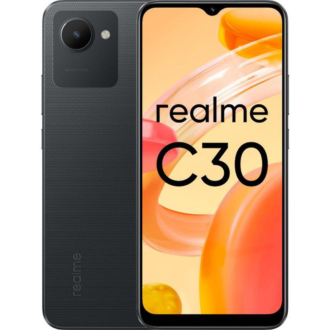 Купить Смартфон realme C30 2/32Gb Black в каталоге интернет магазина М.Видео  по выгодной цене с доставкой, отзывы, фотографии - Москва