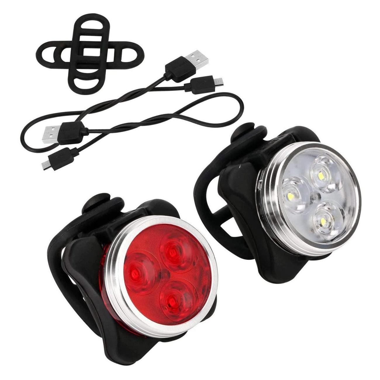 Изображение товара Фонарь велосипедный ZDK YJ008-10 подзаряжаемый по USB