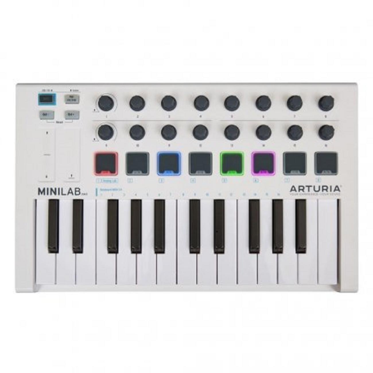 Купить Midi клавиатура Arturia MiniLab mkII white в каталоге интернет  магазина М.Видео по выгодной цене с доставкой, отзывы, фотографии - Москва