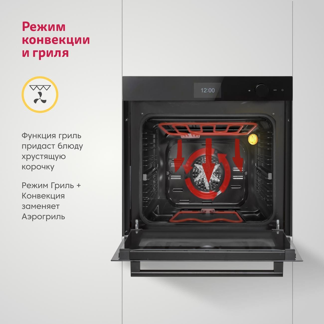 Купить Электрический духовой шкаф Simfer B6ES89020 черный в каталоге  интернет магазина М.Видео по выгодной цене с доставкой, отзывы, фотографии  - Москва