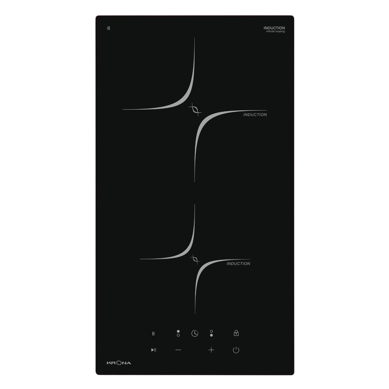 Изображение товара Встраиваемая индукционная панель независимая Krona VIRGOLA 30 BL