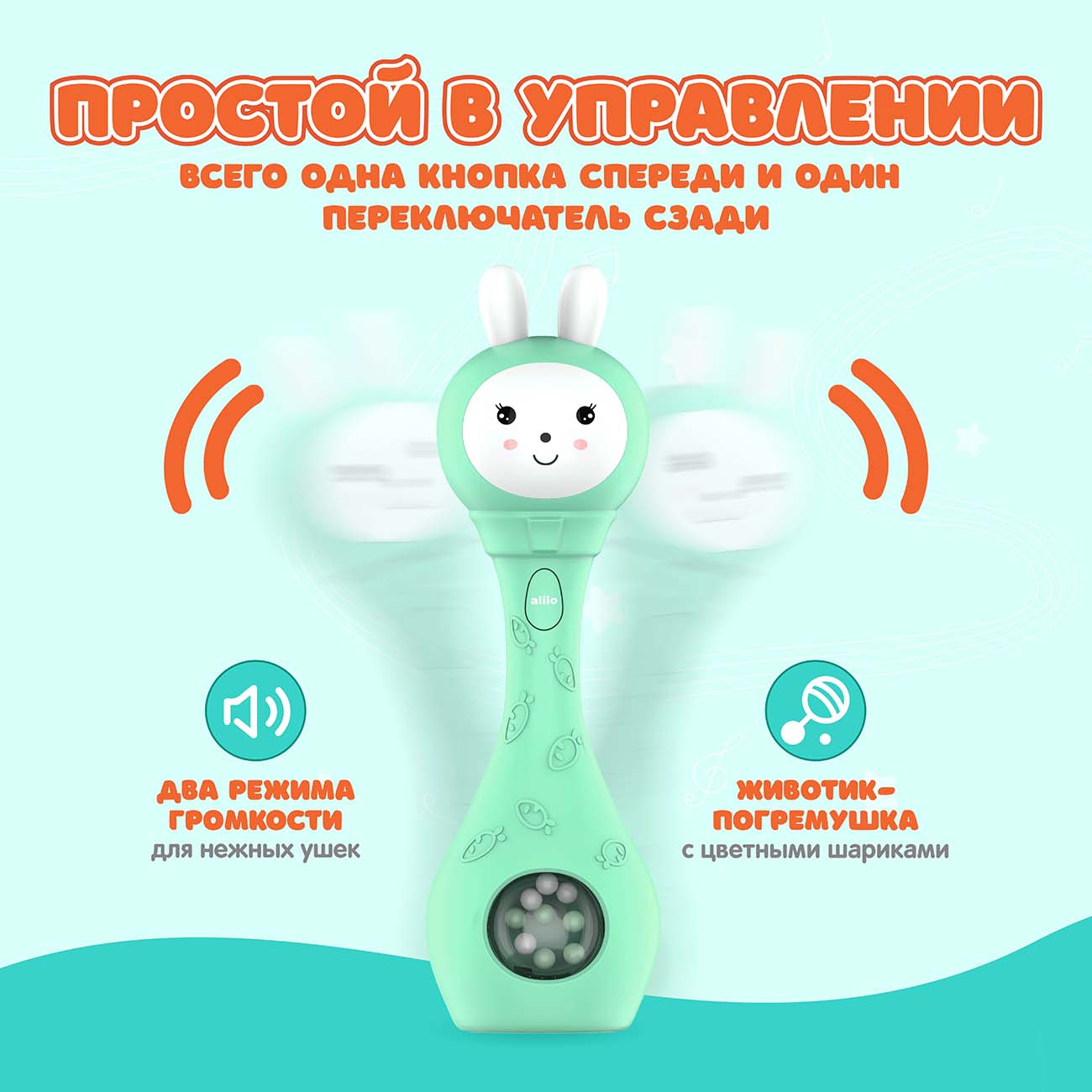 Интерактивная игрушка Alilo S1 Зайка-карапуз