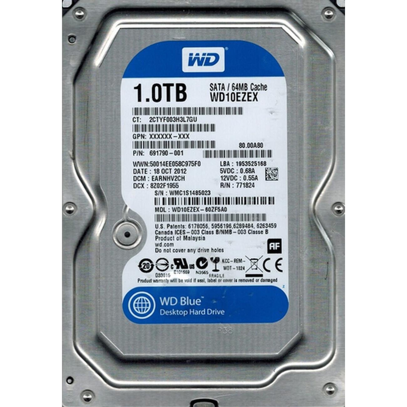 Купить Внутренний HDD диск WD Blue 1Tb (WD10EZEX) в каталоге интернет  магазина М.Видео по выгодной цене с доставкой, отзывы, фотографии