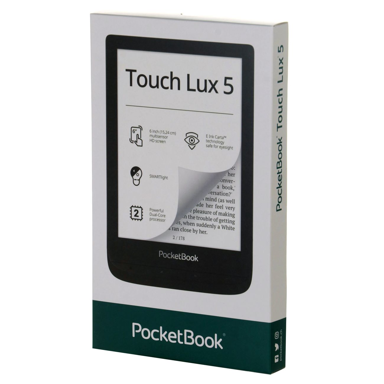 Электронная книга PocketBook 628 Touch Lux 5 Ink Black (черный)