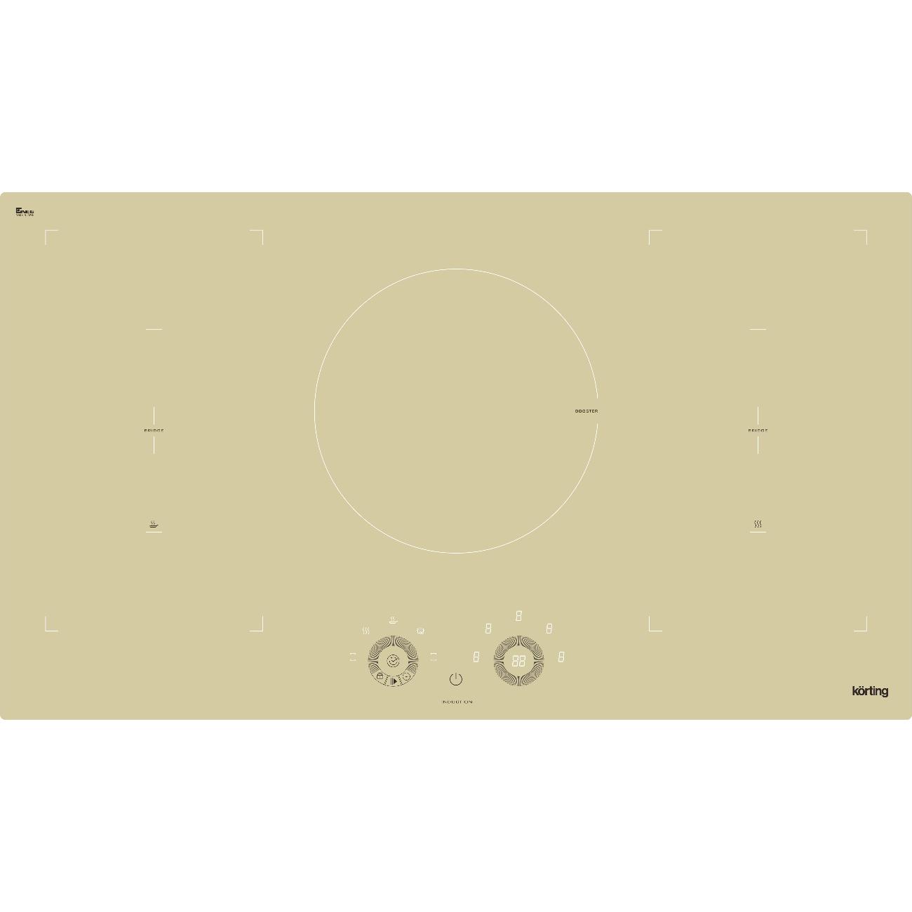 Изображение товара Встраиваемая индукционная панель независимая Korting HIB 95760 BB Smart