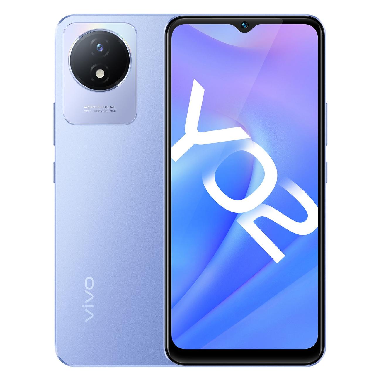 Купить Смартфон vivo Y02 2/32GB Orchid Blue (v2217) в каталоге интернет  магазина М.Видео по выгодной цене с доставкой, отзывы, фотографии - Москва