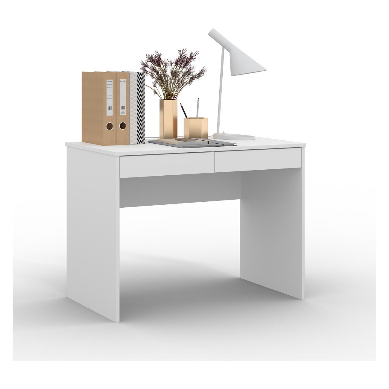 Изображение товара Стол компьютерный Мебель-Комплекс СП-06/МК/белый-белый
