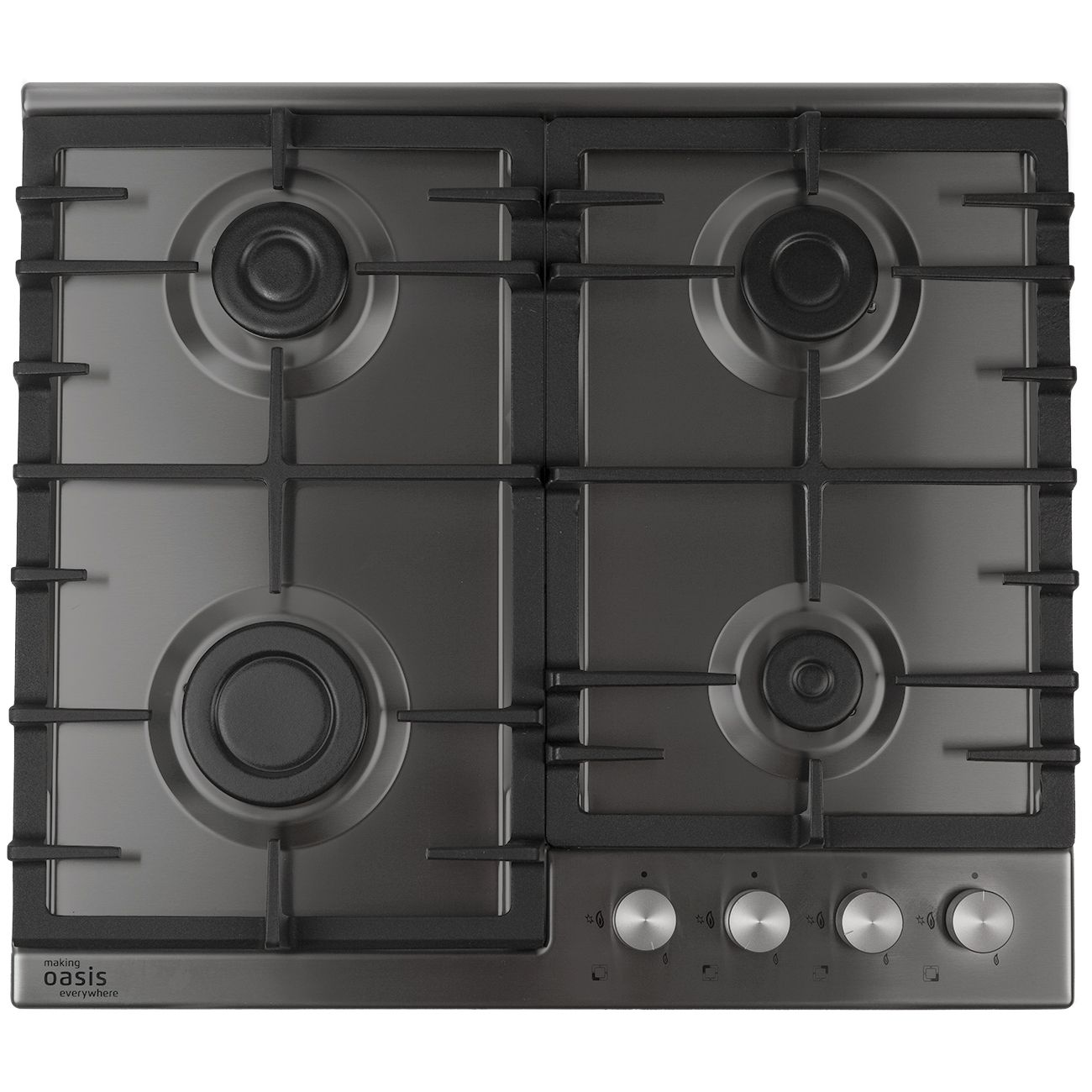 Изображение товара Встраиваемая газовая панель независимая Oasis P-MNRP серая