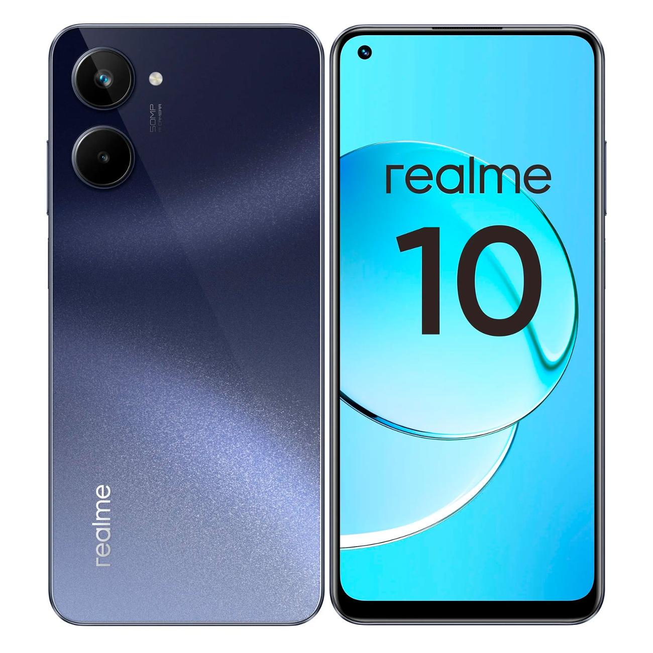 Купить Смартфон realme 10 4/128Gb Black (RMX3630) в каталоге интернет  магазина М.Видео по выгодной цене с доставкой, отзывы, фотографии - Москва