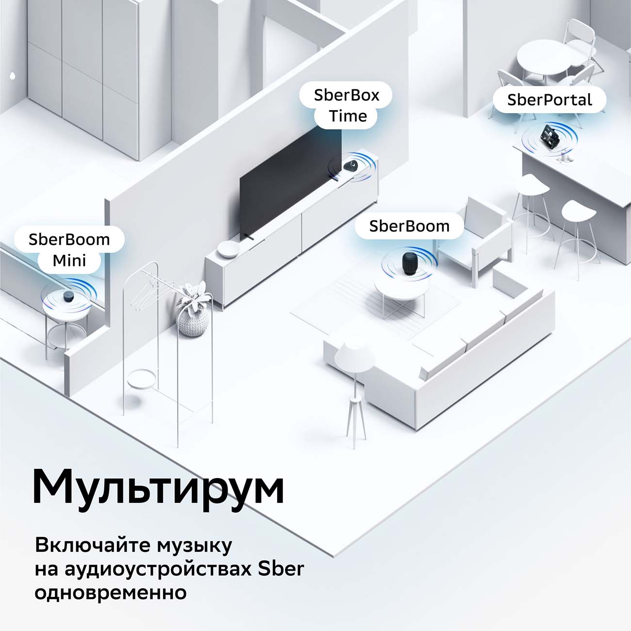 Умная колонка Sber SberBoom чёрная материя