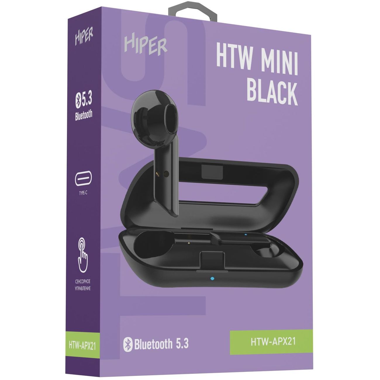 Купить Наушники True Wireless HIPER TWS Mini Black (HTW-APX21) в каталоге  интернет магазина М.Видео по выгодной цене с доставкой, отзывы, фотографии  - Москва