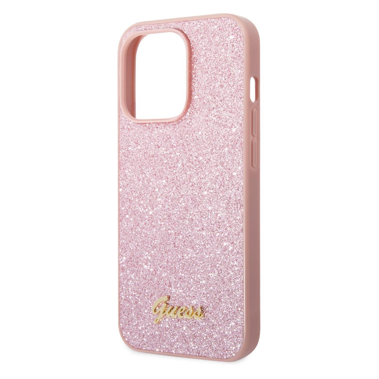 Купить Чехол Guess на iPhone 14 Pro Glitter flakes Pink в каталоге интернет  магазина М.Видео по выгодной цене с доставкой, отзывы, фотографии - Москва