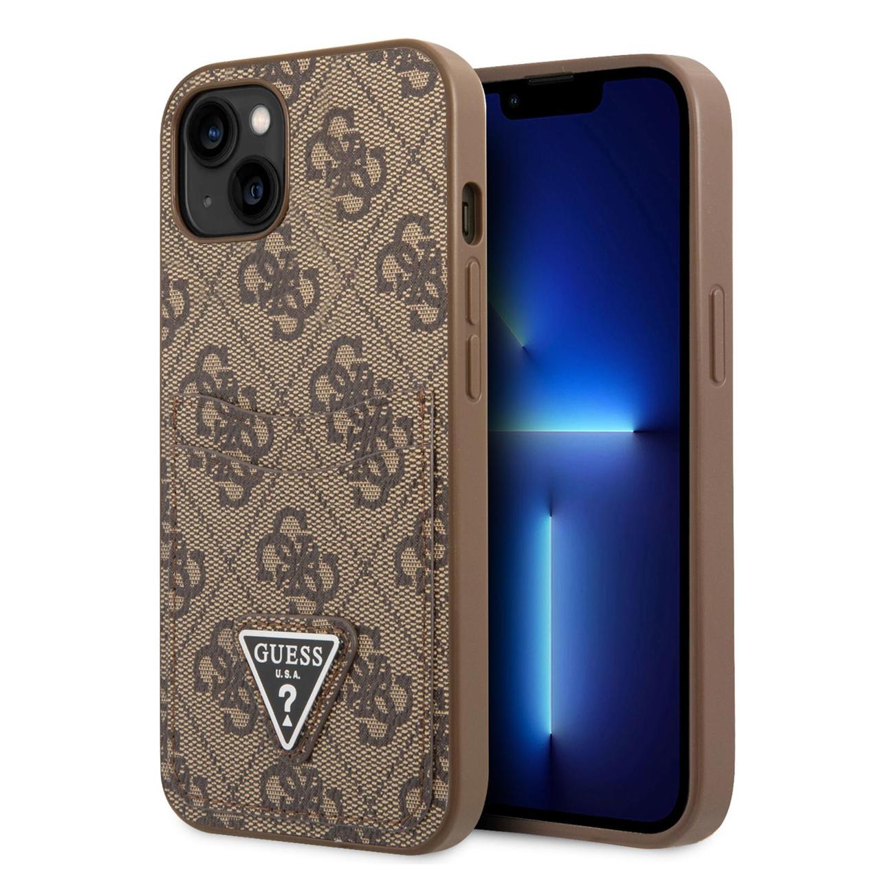 Купить Чехол Guess на iPhone 14 PU 4G Double cardslot Brown в каталоге  интернет магазина М.Видео по выгодной цене с доставкой, отзывы, фотографии  - Москва