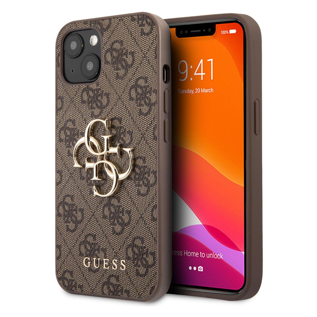 Купить Чехол Guess на iPhone 13 PU leather 4G Big logo Brown в каталоге  интернет магазина М.Видео по выгодной цене с доставкой, отзывы, фотографии  - Москва