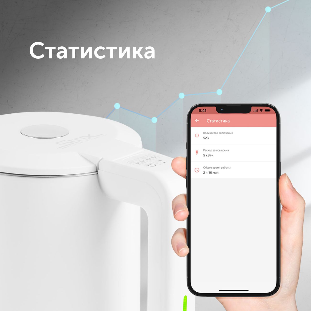 Купить Умный чайник RED solution SkyKettle RK-M216S в каталоге интернет  магазина М.Видео по выгодной цене с доставкой, отзывы, фотографии - Москва