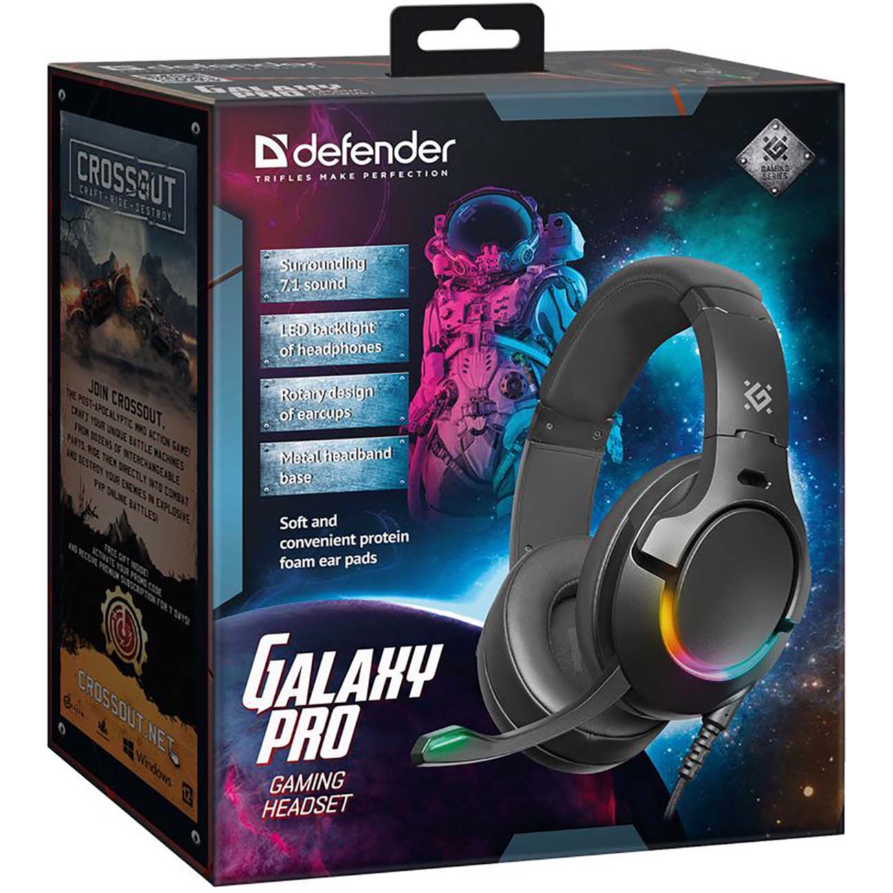 Купить Игровые наушники Defender Galaxy Pro 7.1 в каталоге интернет  магазина М.Видео по выгодной цене с доставкой, отзывы, фотографии - Москва