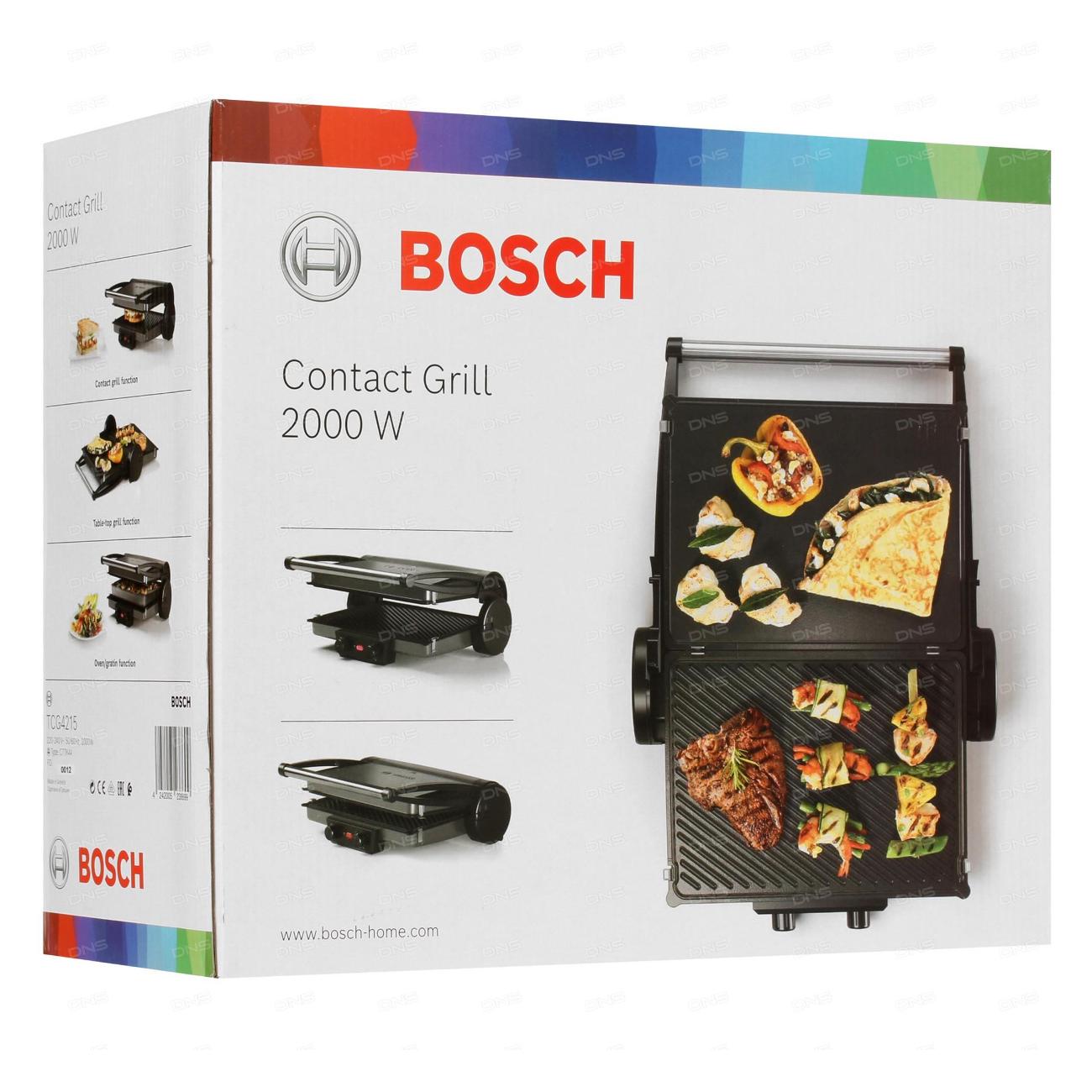 Купить Электрогриль Bosch TCG4215 в каталоге интернет магазина М.Видео по  выгодной цене с доставкой, отзывы, фотографии - Москва