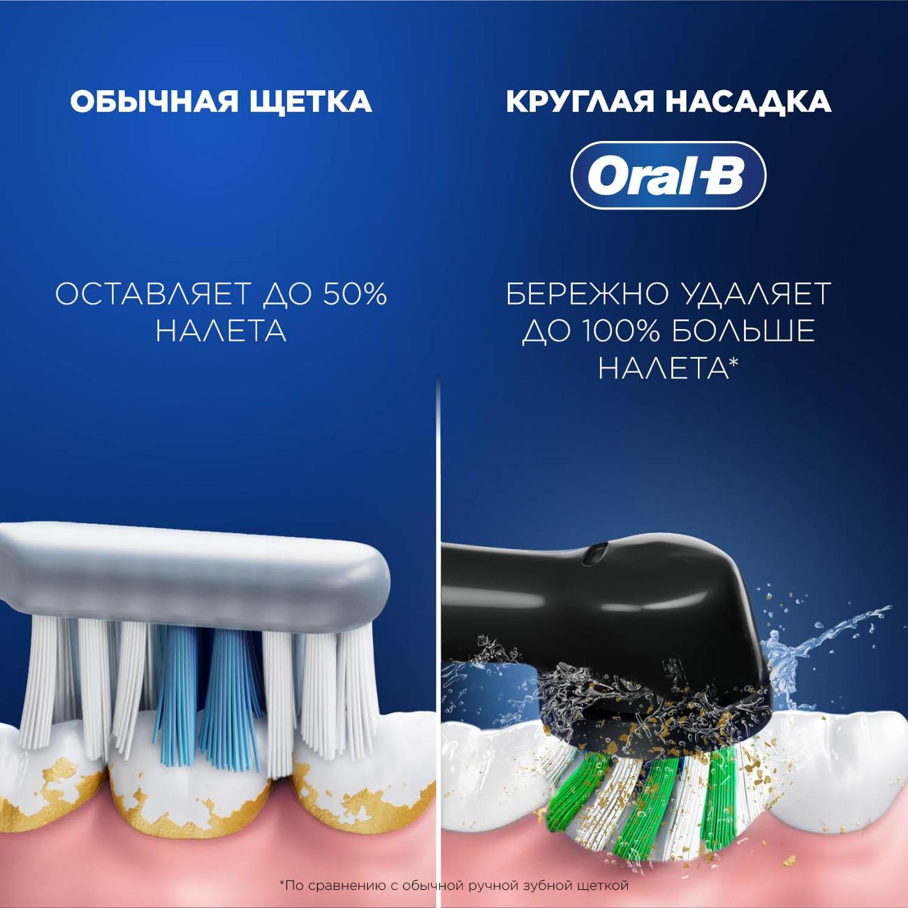 Купить Электрическая зубная щетка Oral-B Vitality Pro Protect X Clean  черная в каталоге интернет магазина М.Видео по выгодной цене с доставкой,  отзывы, фотографии - Москва