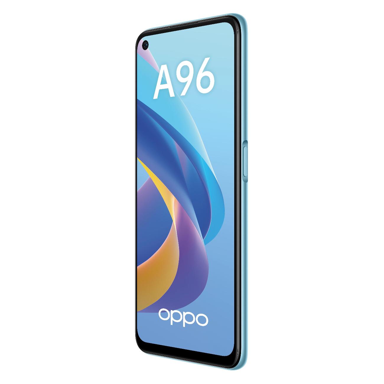 Купить Смартфон OPPO A96 8/128GB Sunset Blue в каталоге интернет магазина  М.Видео по выгодной цене с доставкой, отзывы, фотографии - Москва