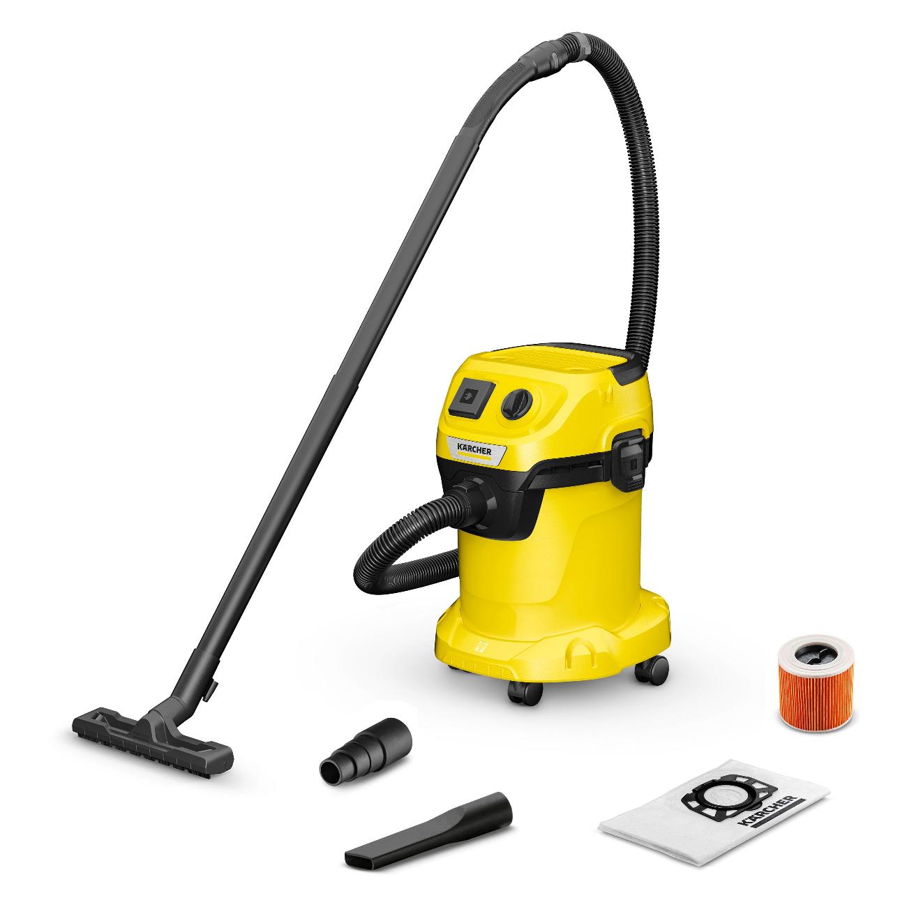 Купить Пылесос строительный Karcher WD 3 P V-17/4/20 в каталоге интернет  магазина М.Видео по выгодной цене с доставкой, отзывы, фотографии - Москва