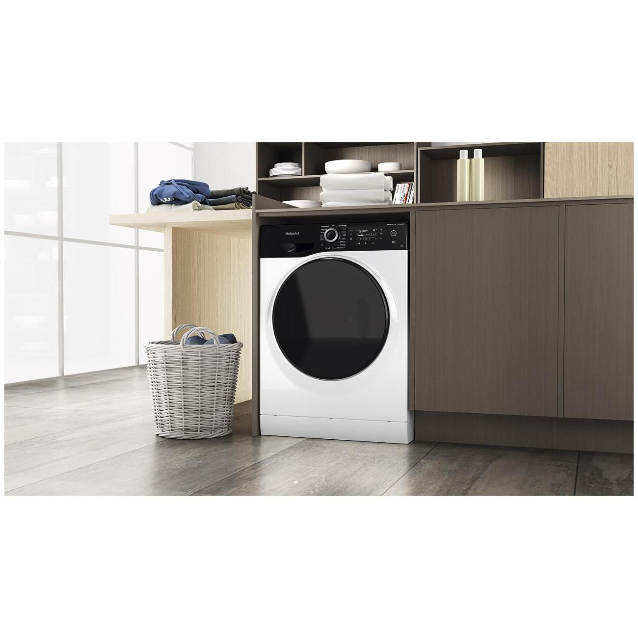 Купить Стиральная машина узкая Hotpoint NSD 8249 ZD AVE RU в каталоге  интернет магазина М.Видео по выгодной цене с доставкой, отзывы, фотографии  - Москва