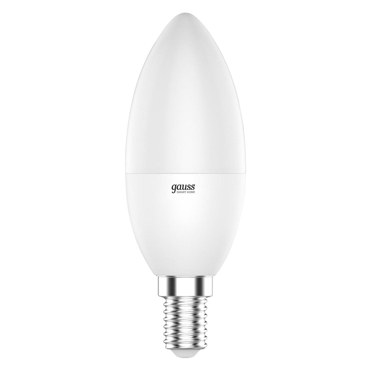 Изображение товара Умная лампочка Gauss Smart Home DIM+CCT E14 C37 5W