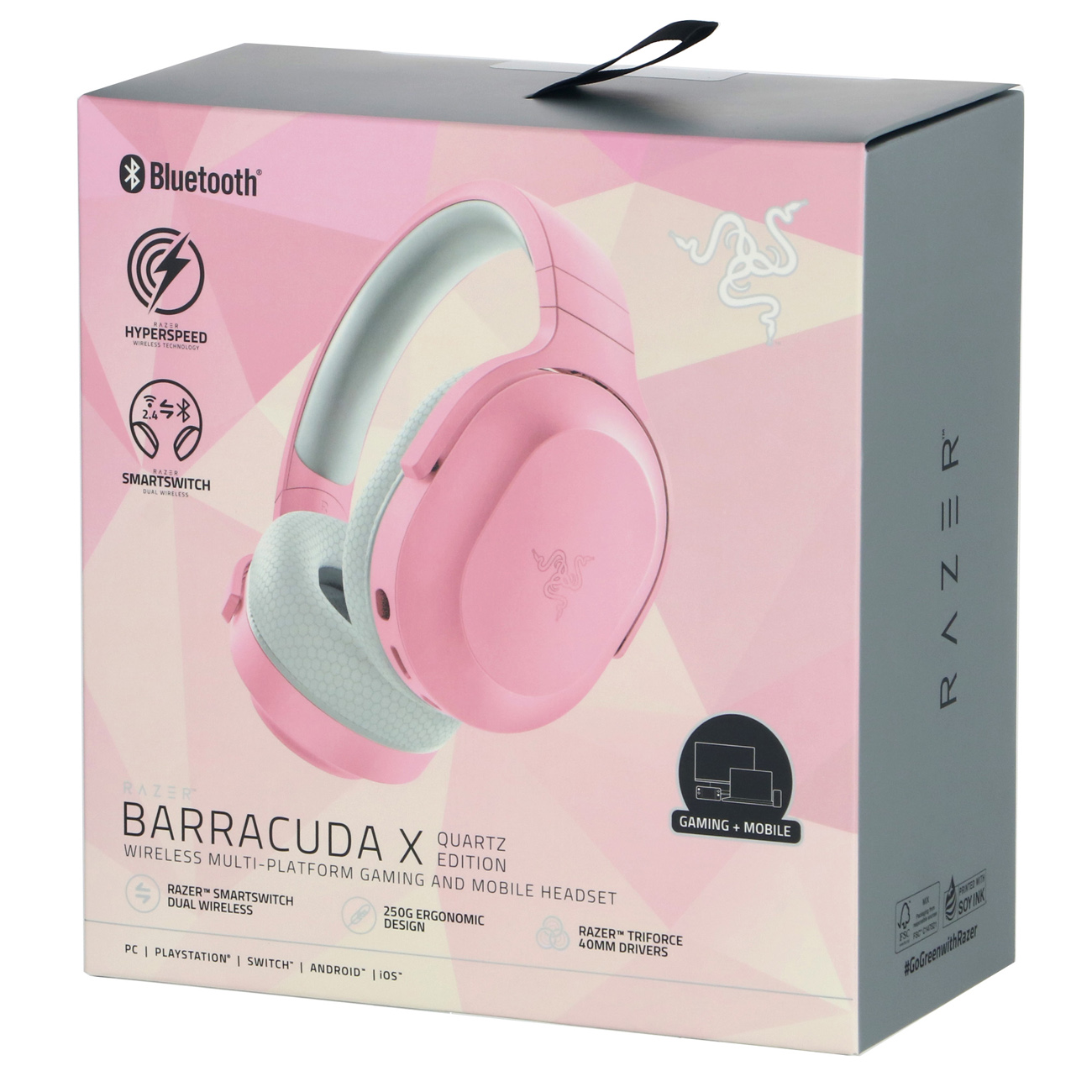 Купить Игровые наушники Razer Barracuda X 2022 Pink (RZ04-04430300-R3M1) в  каталоге интернет магазина М.Видео по выгодной цене с доставкой, отзывы,  фотографии - Москва