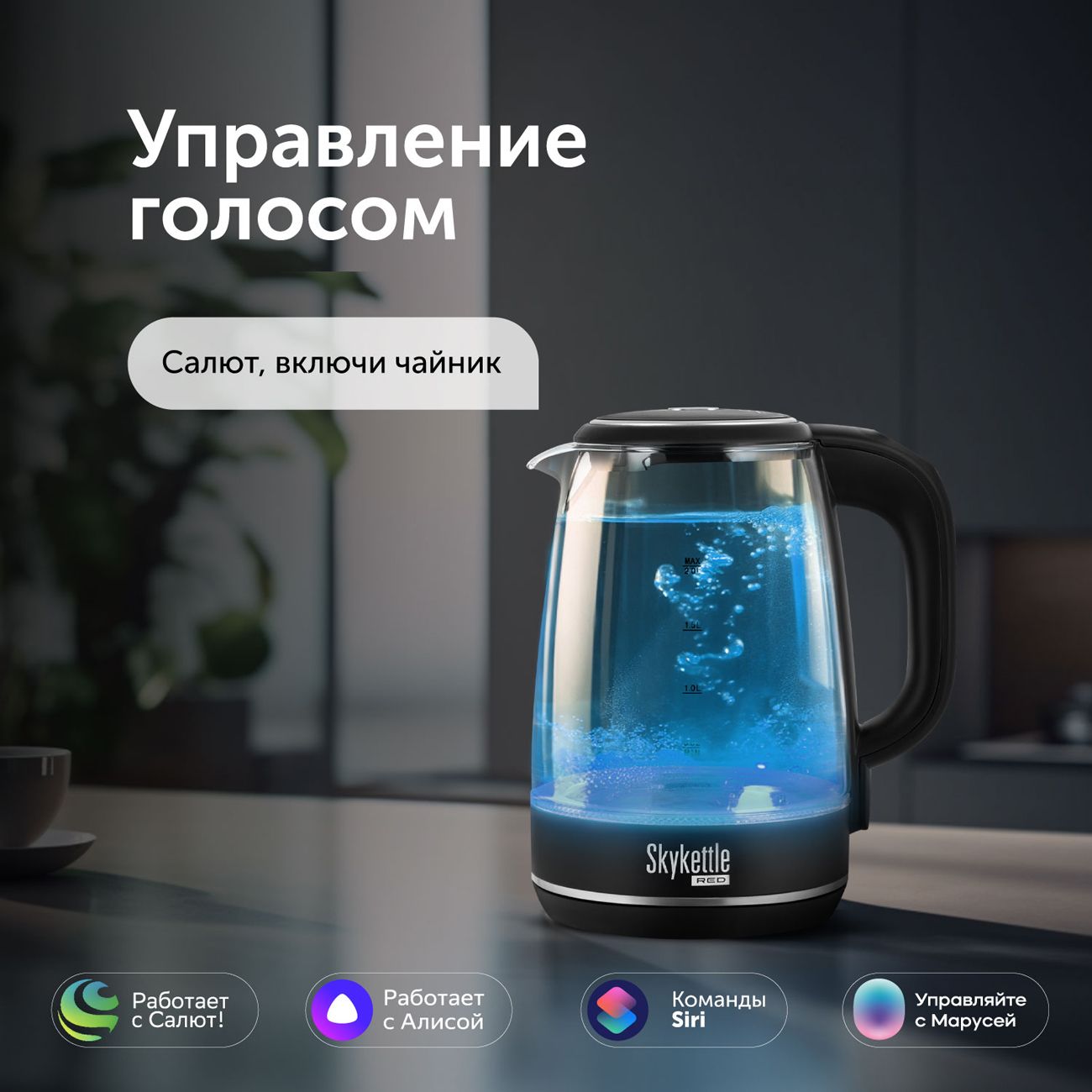 Умный чайник RED solution SkyKettle RK-G200S черный