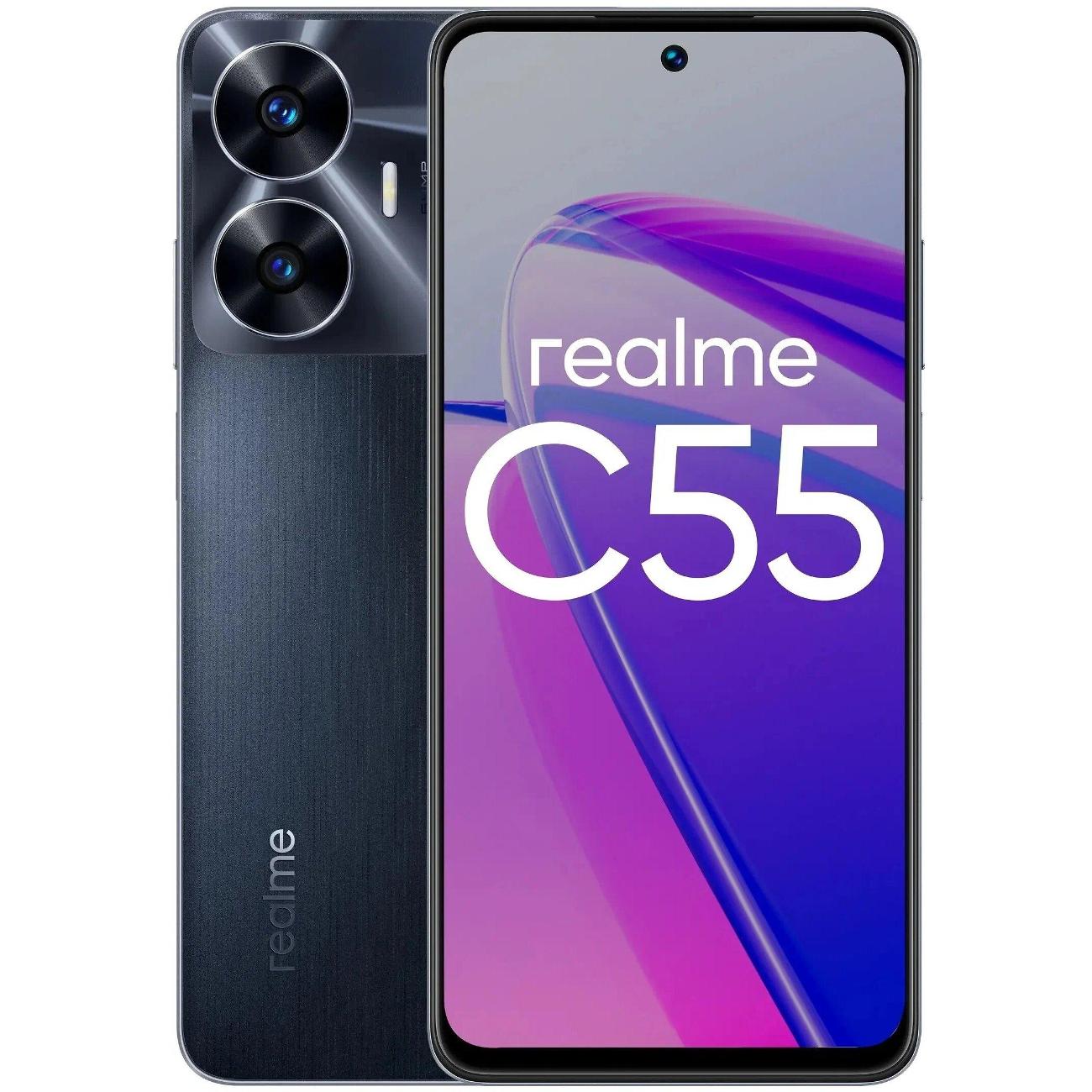 Купить Смартфон realme C55 6/128GB Черный в каталоге интернет магазина  М.Видео по выгодной цене с доставкой, отзывы, фотографии - Москва