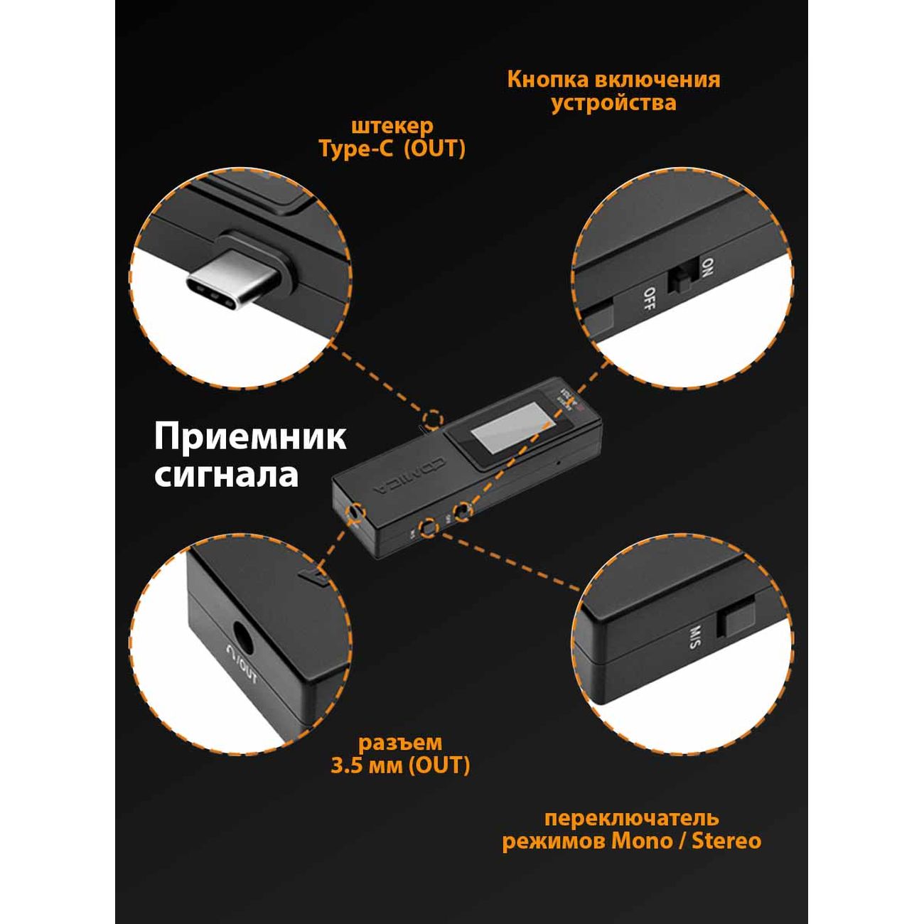 Беспроводной ресивер VDLive10 USB RX Black CoMica VDLive10 USB RX Black