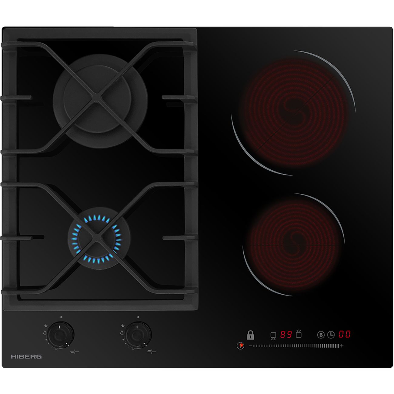 Изображение товара Встраиваемая комбинированная панель Hiberg VM 6021 B