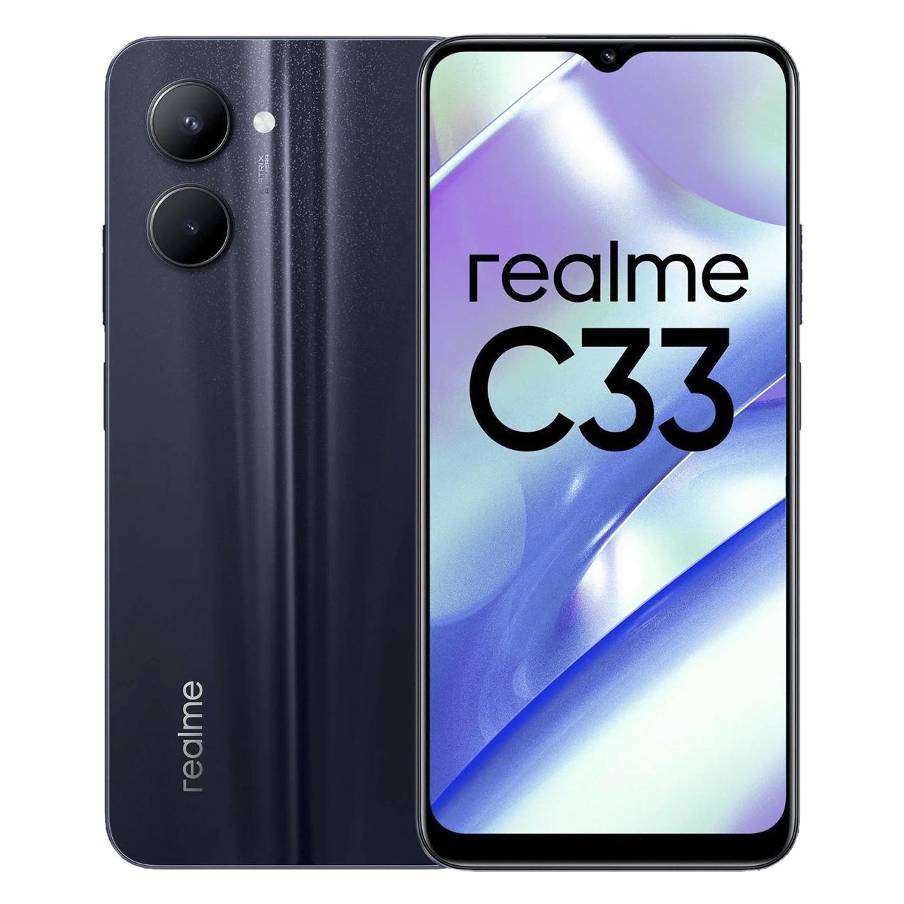 Купить Смартфон realme С33 3/32 ГБ черный в каталоге интернет магазина  М.Видео по выгодной цене с доставкой, отзывы, фотографии - Москва