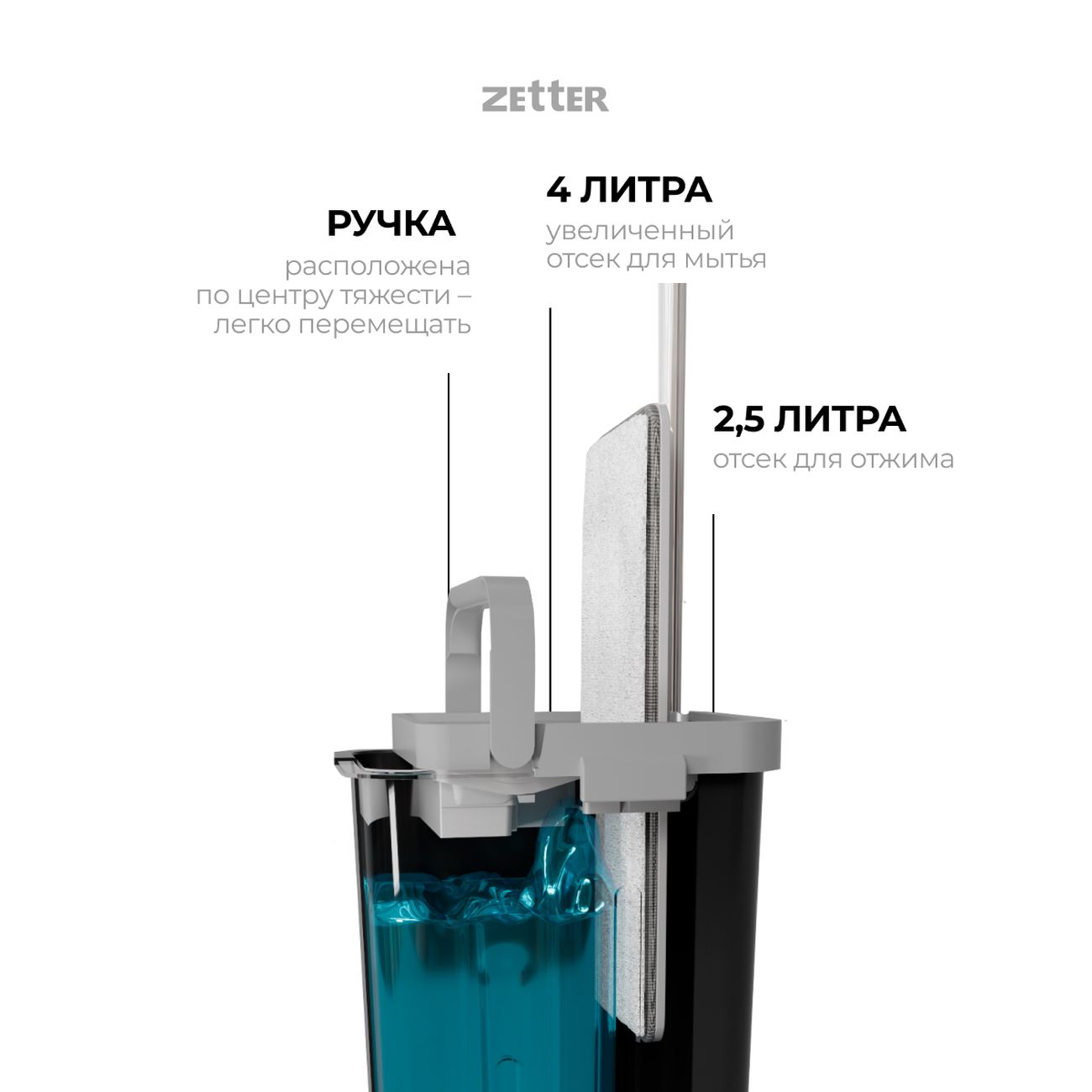 Zetter 13 л. Швабра Zetter m. Zetter.