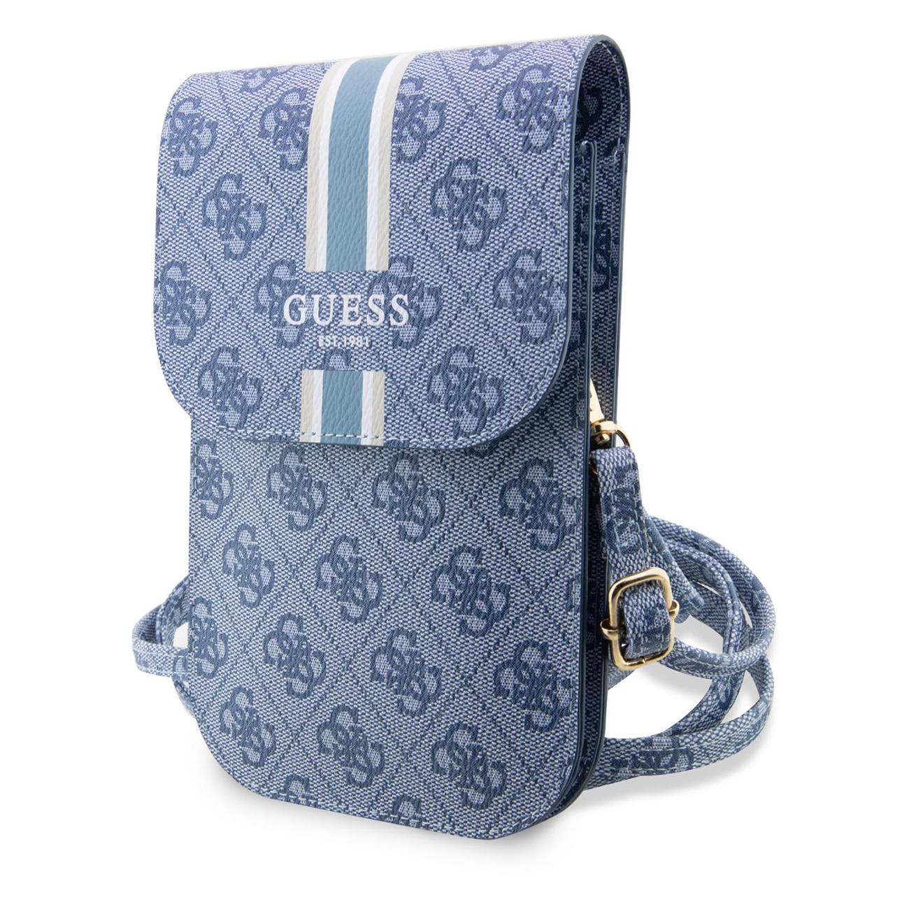 Купить Сумка для телефона Guess Wallet Bag 4G Stripes Blue в каталоге  интернет магазина М.Видео по выгодной цене с доставкой, отзывы, фотографии  - Москва