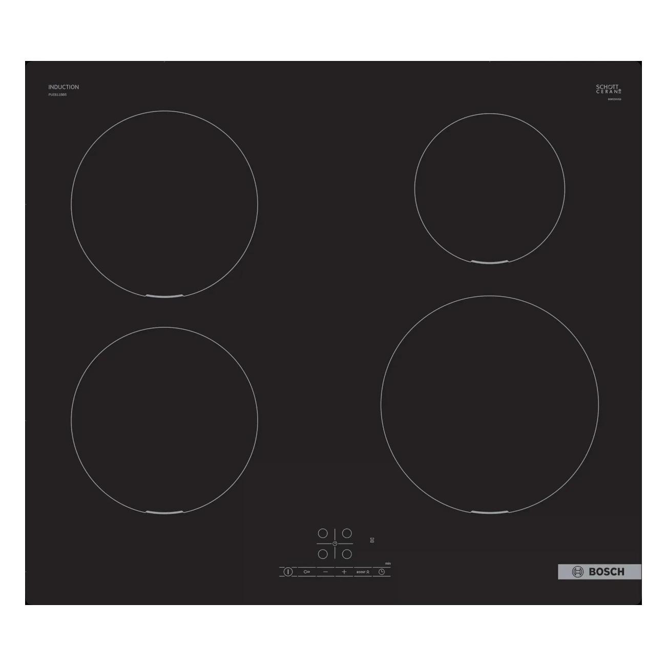 Изображение товара Встраиваемая индукционная панель независимая Bosch PUE611BB5E