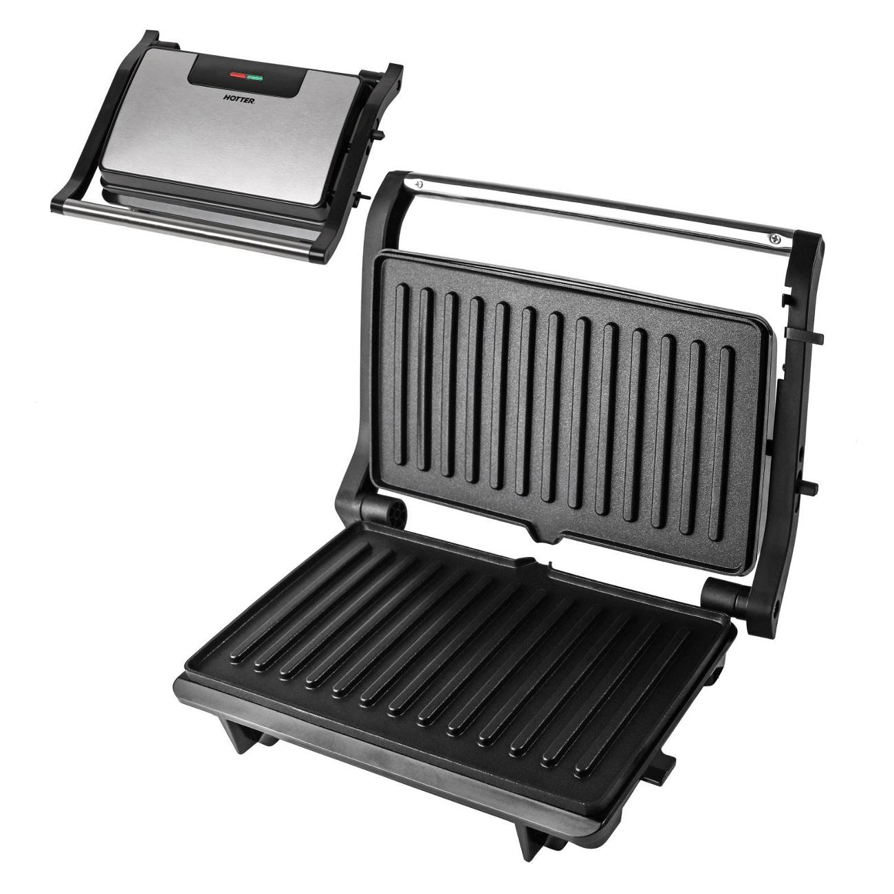 Купить Электрогриль Hotter Panini Grill HX-1088 в каталоге интернет  магазина М.Видео по выгодной цене с доставкой, отзывы, фотографии - Москва