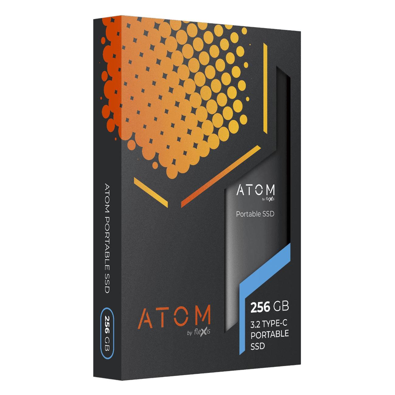 Купить Внешний диск SSD Atom 256GB AEXSSD256GSG USB3.2 Type-C Space Gray в  каталоге интернет магазина М.Видео по выгодной цене с доставкой, отзывы,  фотографии - Москва