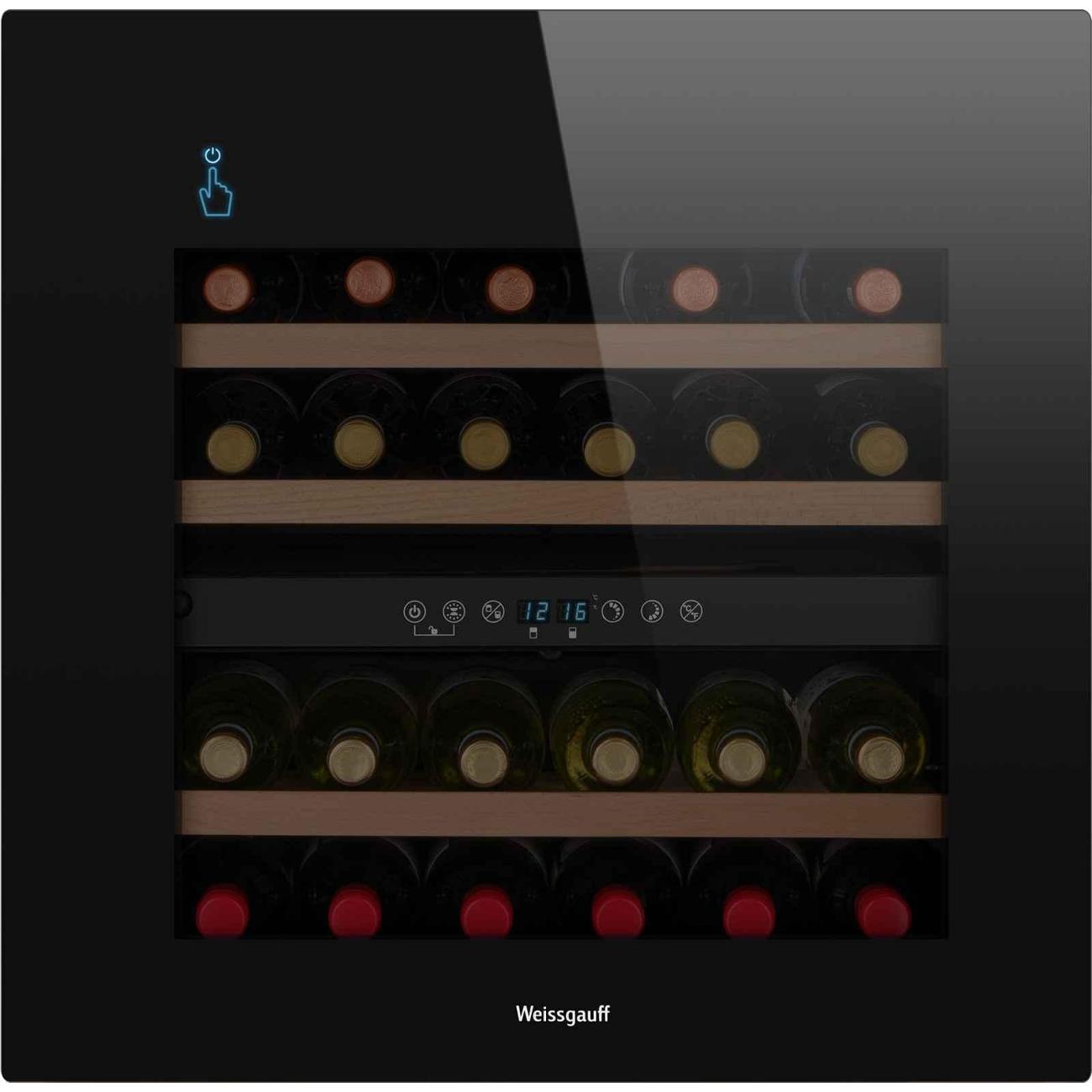 Изображение товара Встраиваемый винный шкаф Weissgauff WWCI-36 DB Dual Zone