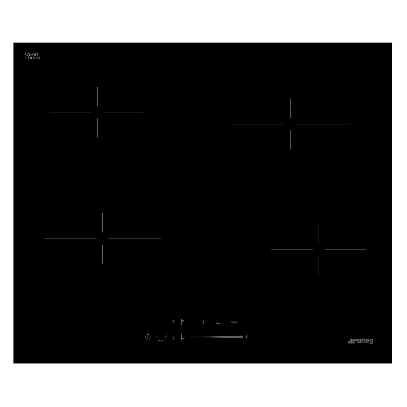 Изображение товара Встраиваемая электрическая панель Премиум Smeg SE464TD