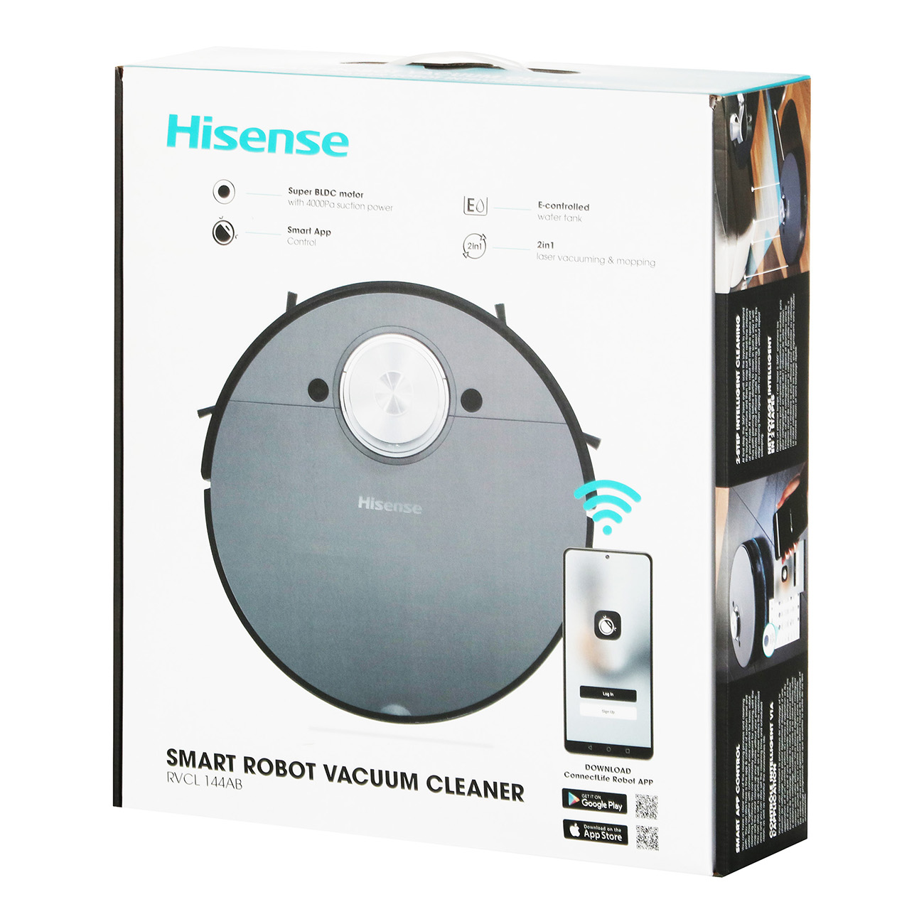 Купить Робот-пылесос Hisense RVCL144AB по выгодной цене в интернет-магазине  М.Видео