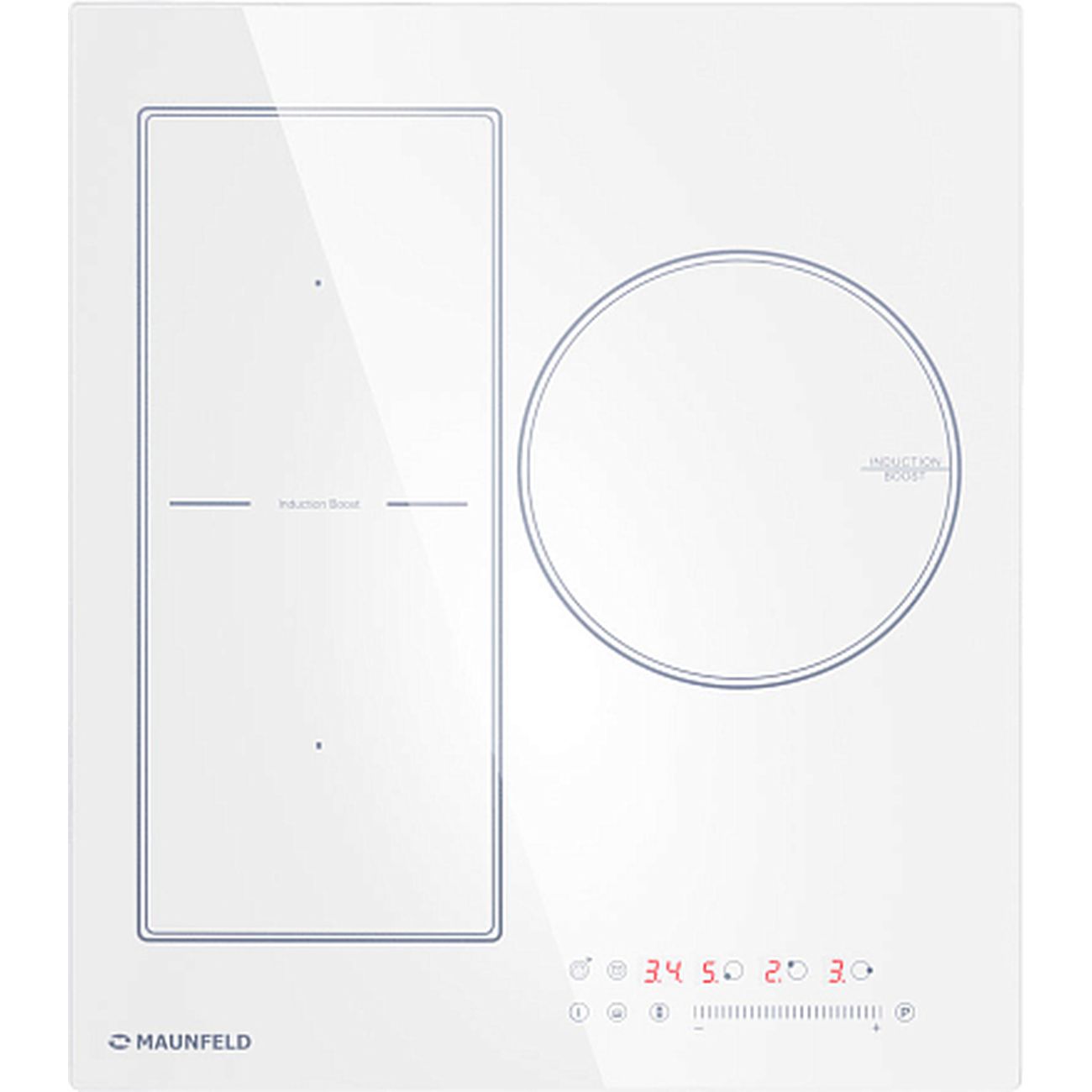 Изображение товара Встраиваемая индукционная панель независимая Maunfeld CVI453SBWH белая
