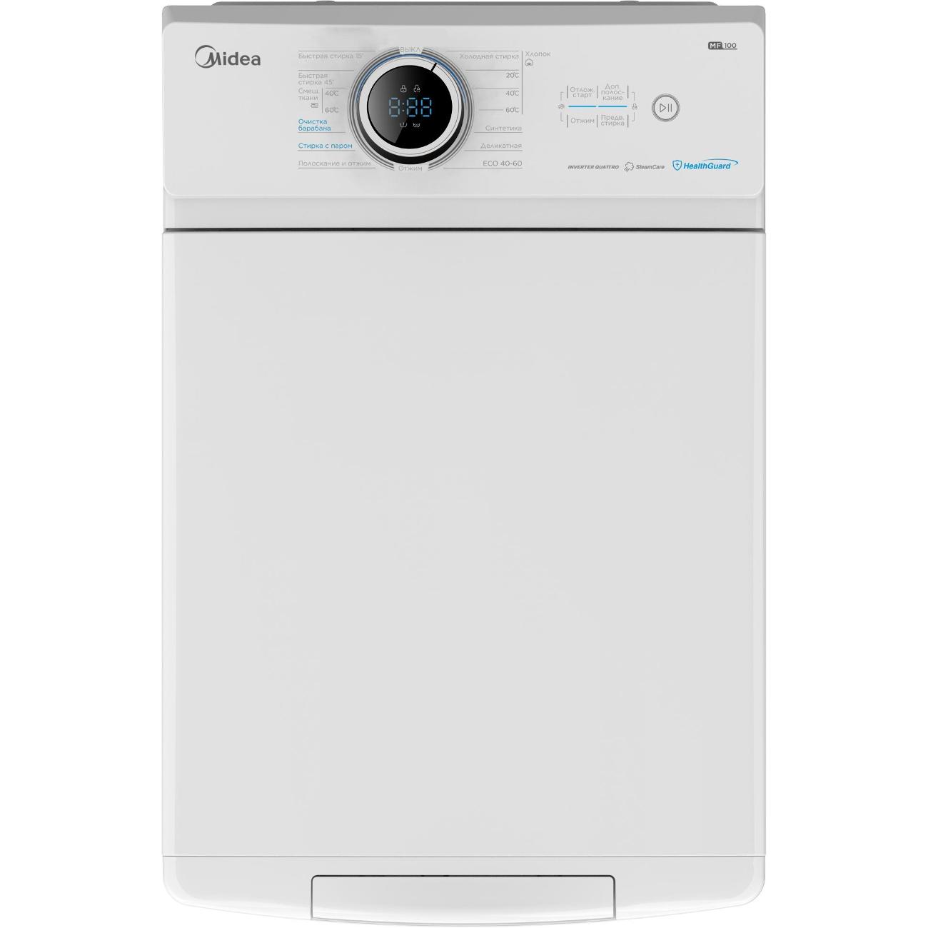 Стиральная машина с вертикальной загрузкой Midea MF100T80BS/W-RU