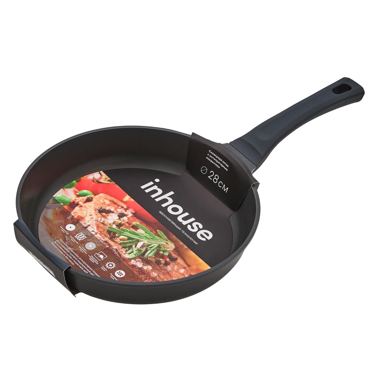 Изображение товара Сковорода (кованый алюминий) Inhouse IHGRPT28