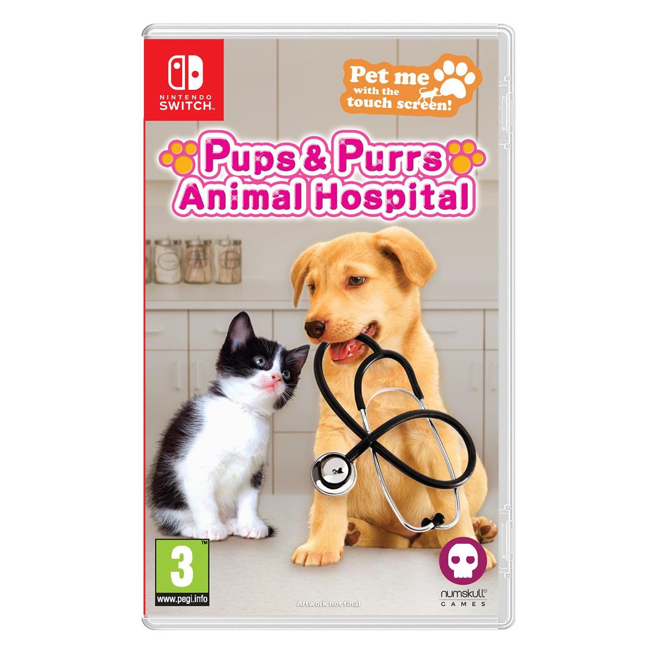 Игра Numskull Pups & Purrs Animal Hospital (цифровой ключ) + игрушка (кошка)