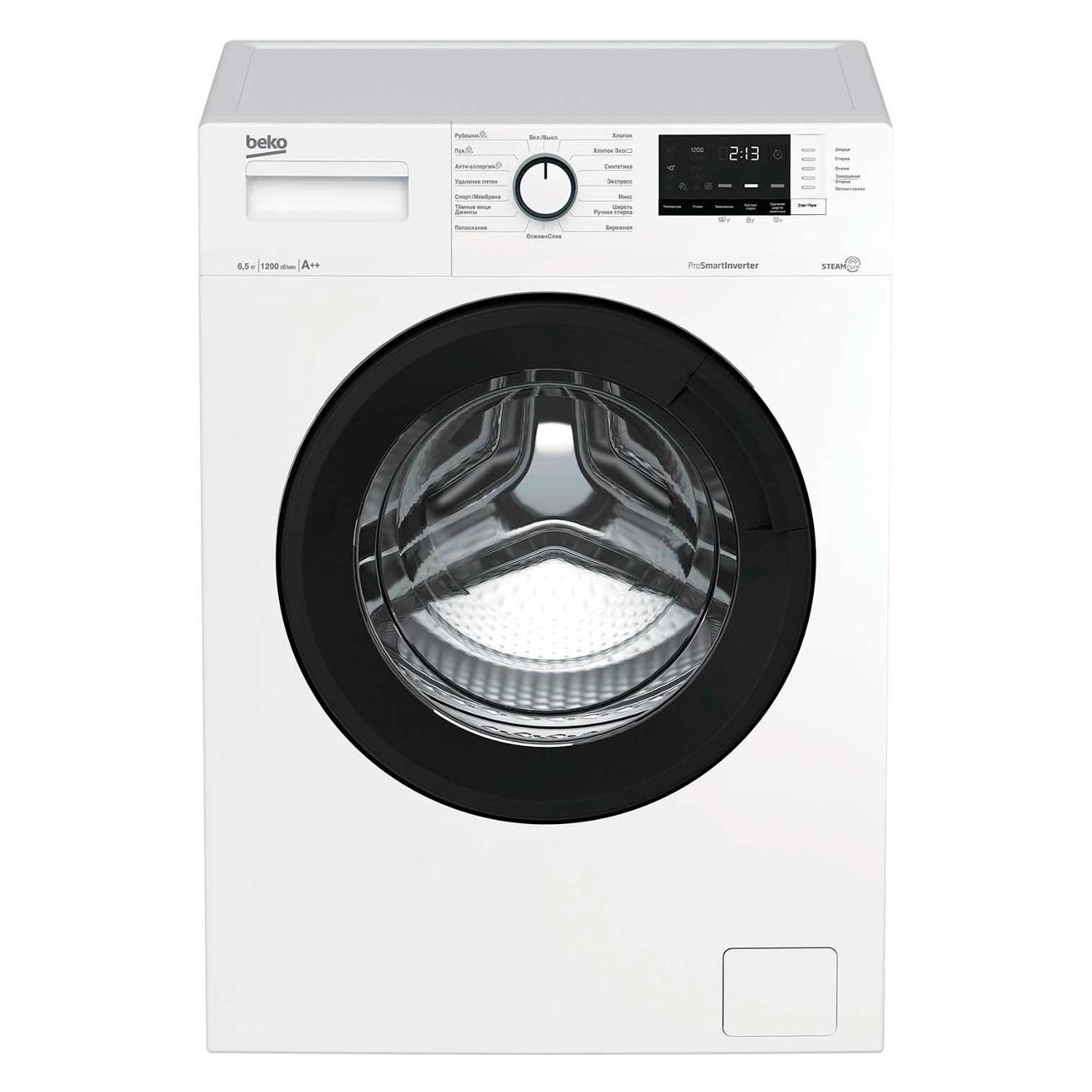 Изображение товара Стиральная машина узкая Beko WSRE6H612ZAWI