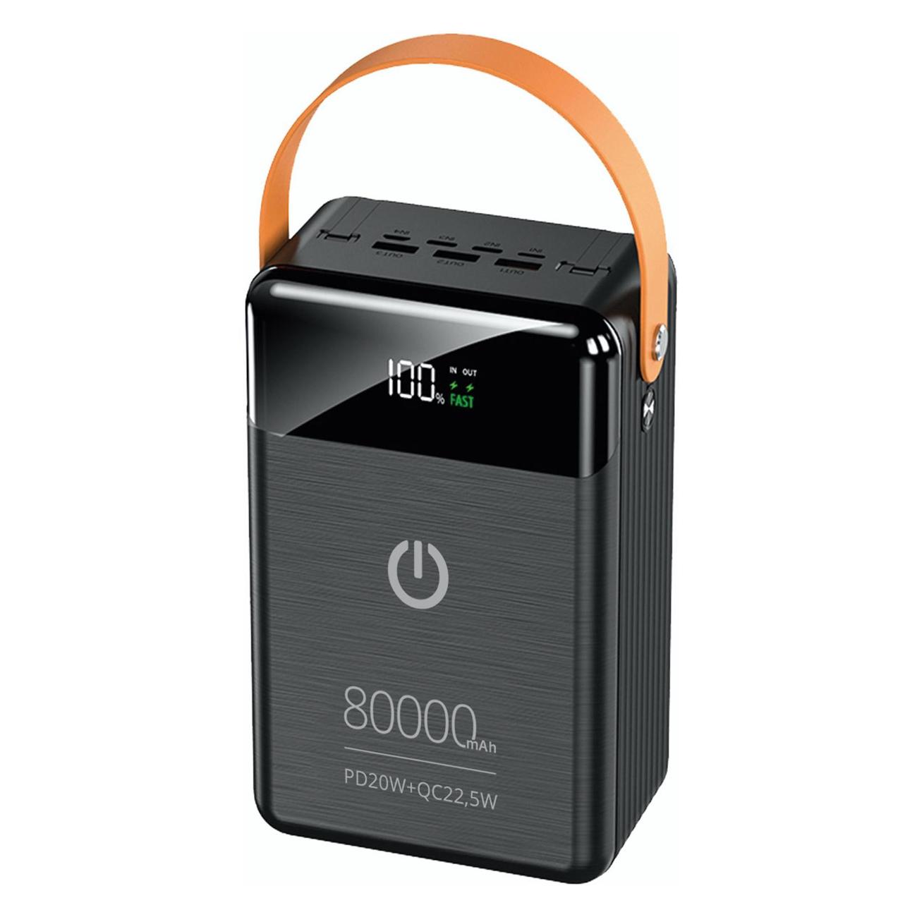 Изображение товара Внешний аккумулятор Perfeo Prodige 80000 mAh черный Изображение товара Внешний аккумулятор Perfeo Prodige 80000 mAh черный